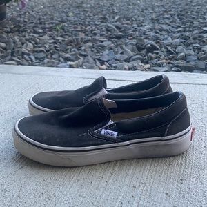 VANS! Great condition black slip on!
